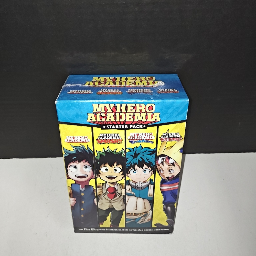 Shonen Jump My Hero Academia Starter Pack Manga Book Box Set Novels & Poster New